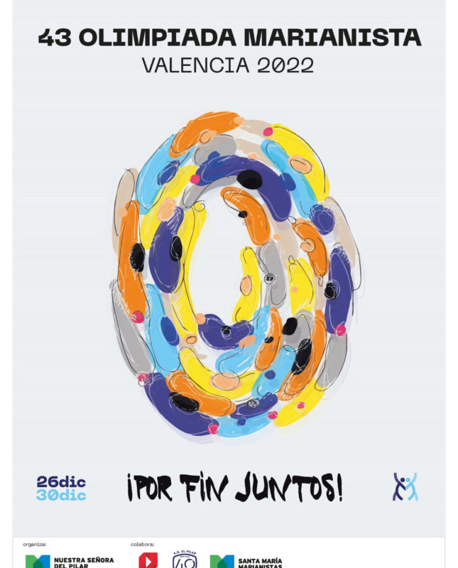 Cartel de la 43 olimpiada marianista Valencia 2022